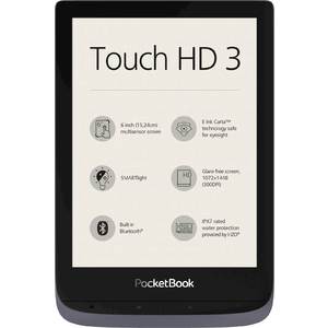 Elektronski bralnik PocketBook Touch HD3,  metalik siva